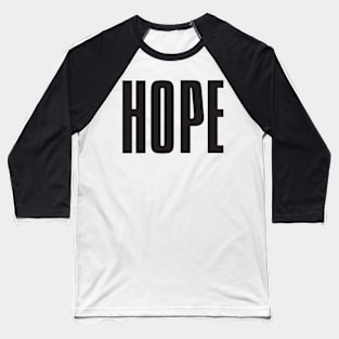 Hope-black Baseball T-Shirt